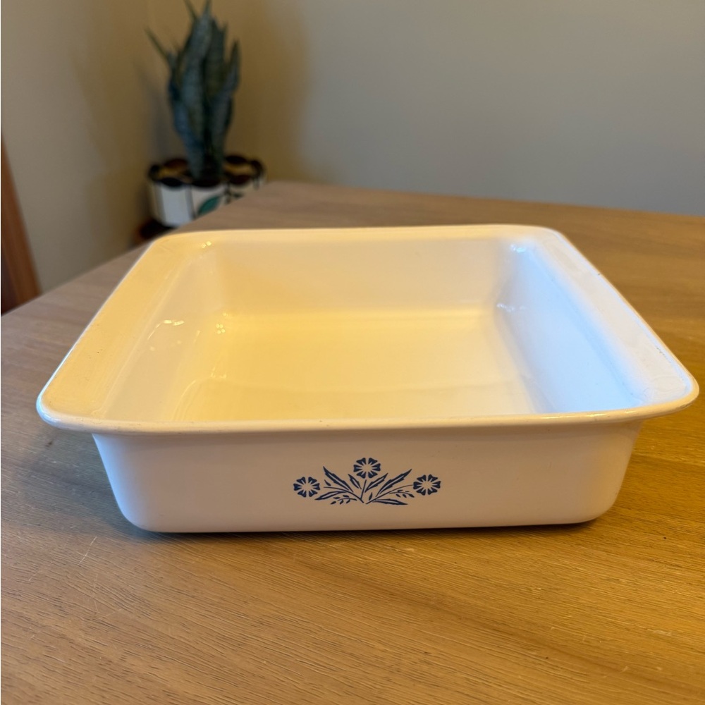 Vintage Corning Ware Blue Cornflower 9.5” X 8” 2” Square Baking Dish 2 Qt. USA